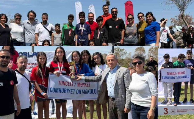 Türkiye Triatlon Finali'nde Tunceli'den çifte derece: Cumhuriyet Ortaokulu Türkiye üçüncüsü