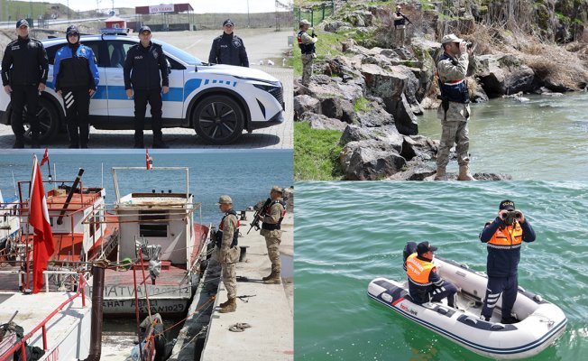 Van'da inci kefalini korumak için güvenlik güçleri göç yolunda nöbet tutuyor