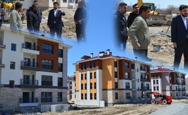 Adilcevaz'da 204 TOKİ konutu ve 6 dükkanlık projede çalışmalar sürüyor