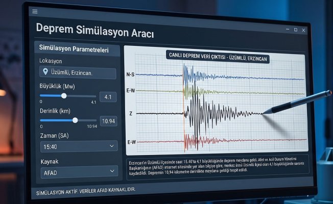 Erzincan'da 4,1 büyüklüğünde deprem: Merkez üssü Üzümlü