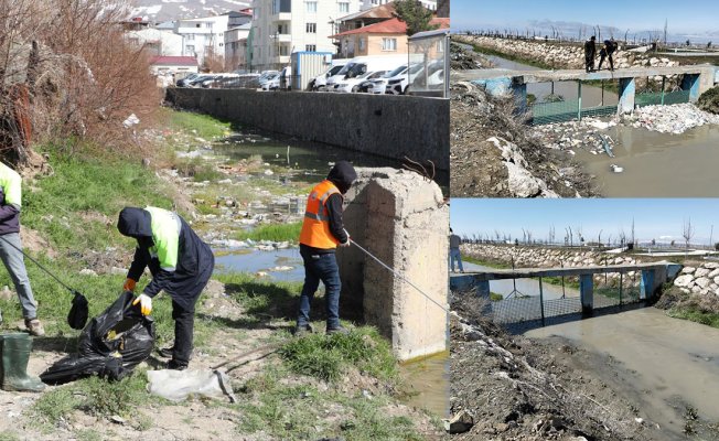 Van'da inci kefalinin göçünü kolaylaştırmak için dere yatakları temizleniyor