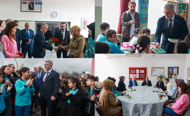 Bingöl Valisi Çelik, okul ziyaretinde öğrencilere güvenlik ve merhamet mesajı verdi