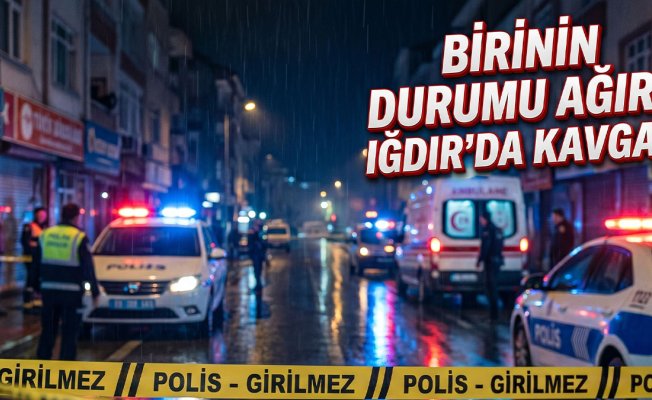 Iğdır'da alacak meselesi yüzünden çıkan kavgada biri ağır 2 kişi yaralandı