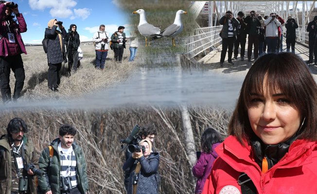 Kafkas Üniversitesi'nde öğrenciler 2 saatte 266 kuş gözlemledi