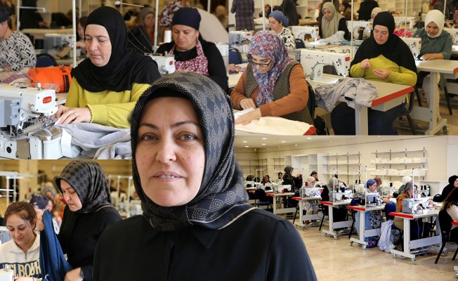 Japonya desteğiyle Ahlat'ta açılan tekstil kursunda kadınlar meslek öğreniyor