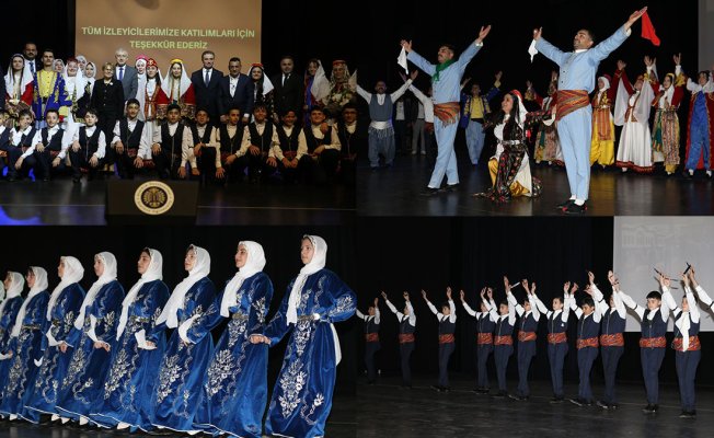 Erzurum'da Anadolu'nun Renkleri 7 İlin Halk Oyunlarıyla Sahneye Taşındı