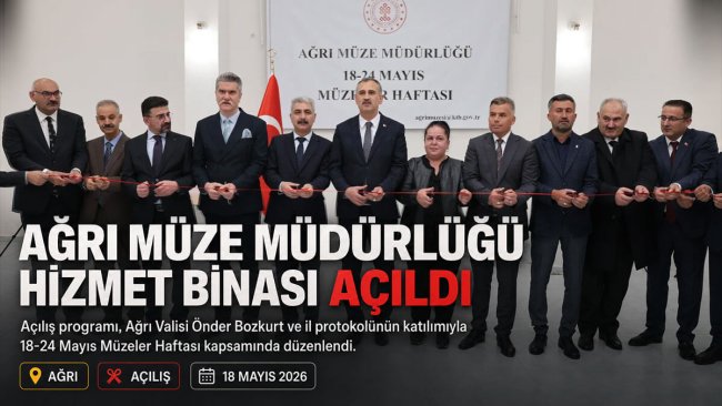 Ağrı Müze Müdürlüğü hizmet binası törenle açıldı