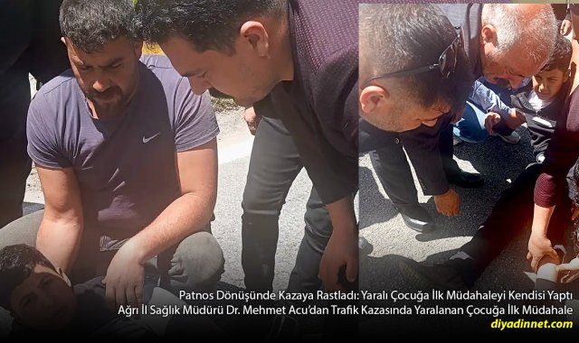 Kazayı Görünce Aracını Durdurdu: Mehmet Acu Yaralı Çocuğun Yardımına Koştu