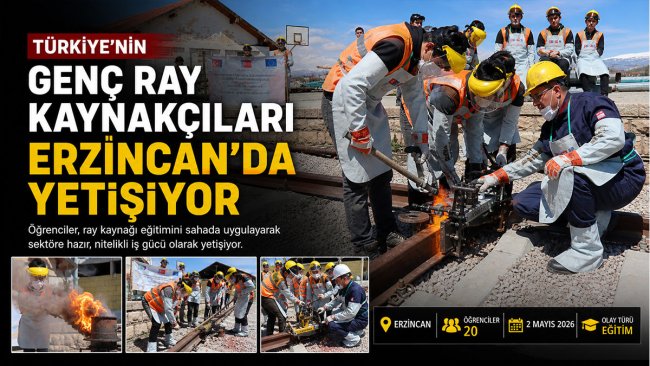 Türkiye'de lise düzeyinde tek eğitim: Genç ray kaynakçıları Erzincan'da yetişiyor