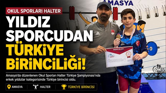 Ağrılı sporcu Osman Oğur 42 kiloda Türkiye şampiyonu oldu