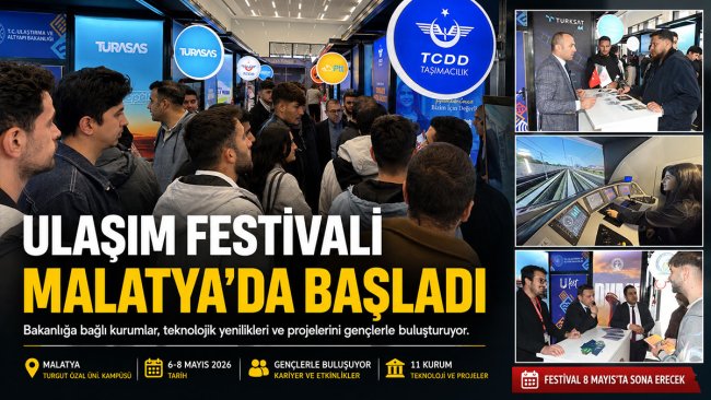 Malatya'da Ulaşım Festivali gençleri teknoloji ve kariyerle buluşturuyor