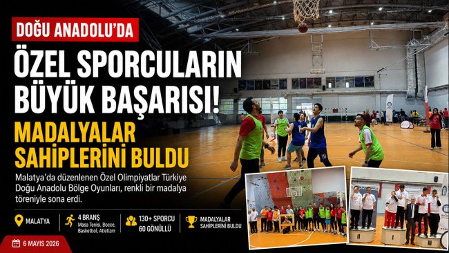 Malatya'da 130'dan fazla özel sporcu madalya sevinci yaşadı