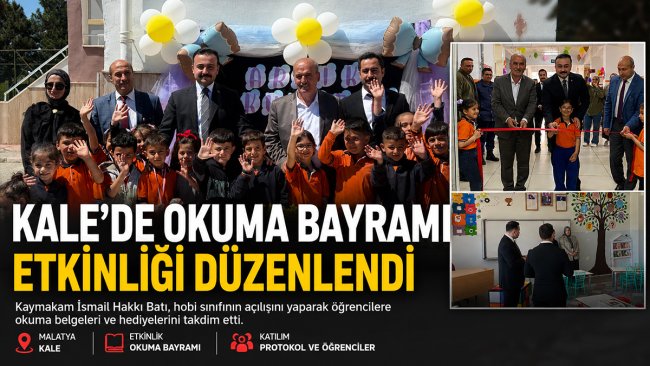 Kale'de Okuma Bayramı programında öğrencilere hobi sınıfı açıldı