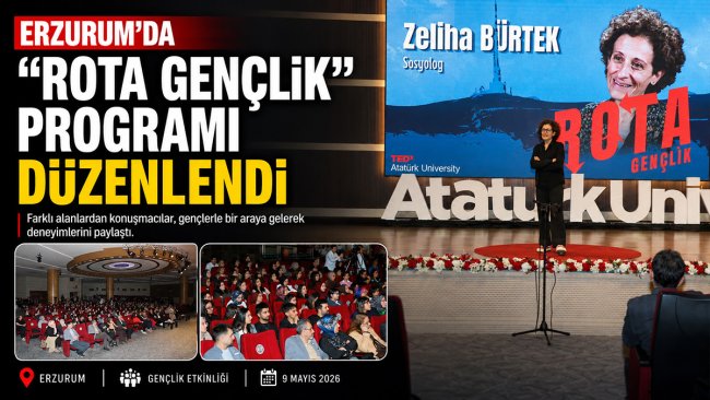 Erzurum'da gençler "Rota Gençlik" programında deneyimli isimlerle buluştu