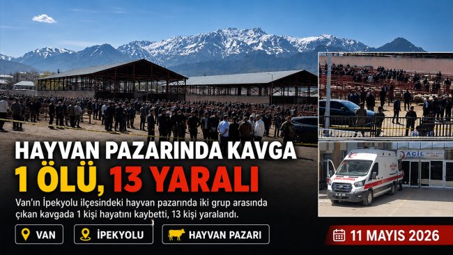 Van'da mera anlaşmazlığı hayvan pazarında kavgaya dönüştü: 1 ölü, 13 yaralı