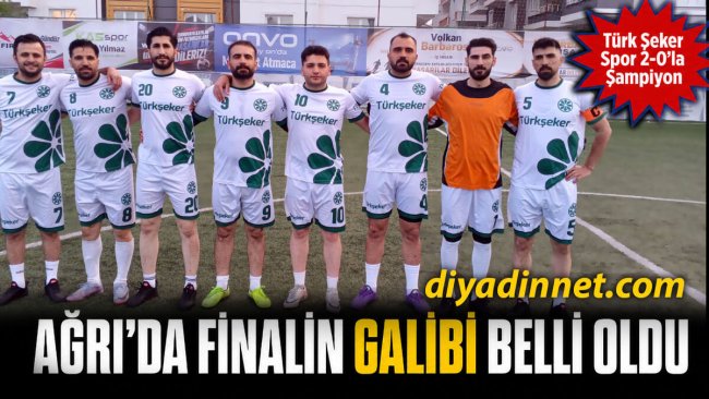 Ağrı Türk Şeker Spor, 52 Takımlı Kurumlar Arası Futbol Turnuvası'nda Şampiyon Oldu