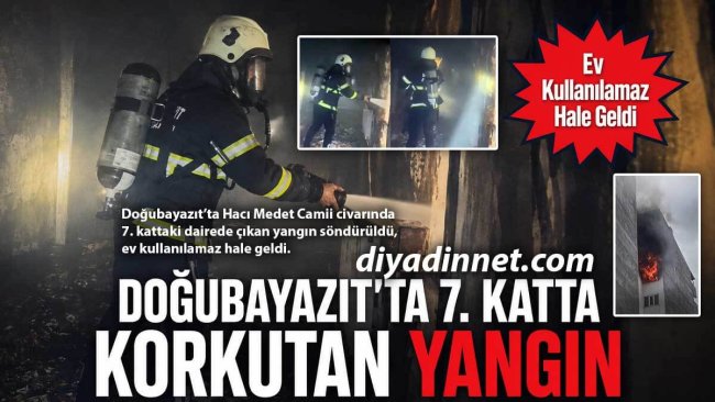 Doğubayazıt'ta Korkutan Yangının Detayları Ortaya Çıktı, Ev Kullanılamaz Hale Geldi!