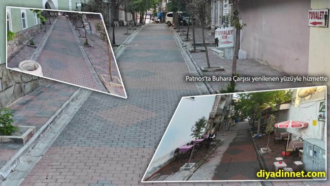 Patnos'ta Buhara Sokak Yenilendi, Çarşı Daha Modern ve Kullanışlı Hale Geldi