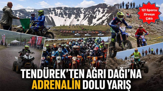 Ağrı'da Enduro ve ATV Heyecanı: 121 Sporcu Tendürek ve Ağrı Dağı Eteklerinde Yarıştı