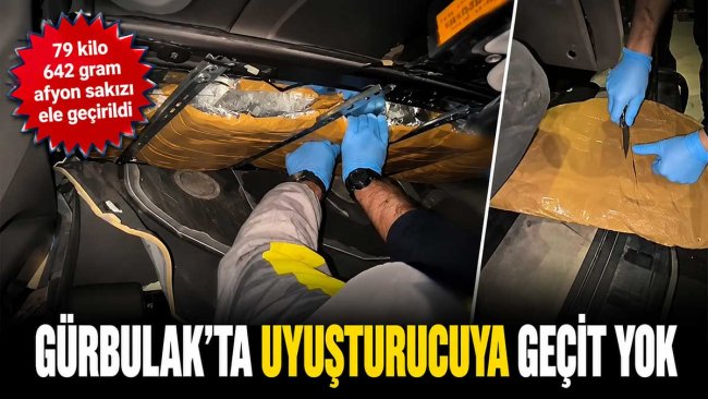 Gürbulak Gümrük Kapısı'nda Araç Döşemelerine Gizlenmiş 79 Kilo Afyon Sakızı Ele Geçirildi