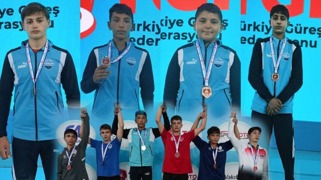 4 sporcu, 4 Türkiye derecesi: Eleşkirtli Berat Çelik şampiyon oldu