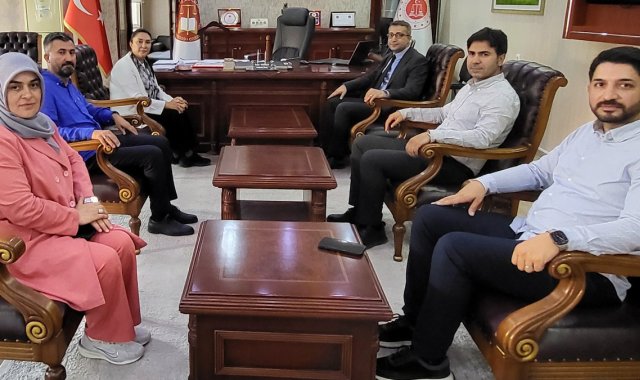 Ağrı'da Ruken Kilerci ve İlhami Yıldız'dan Başsavcı 'İbrahim Yusufoğlu'na Ziyaret
