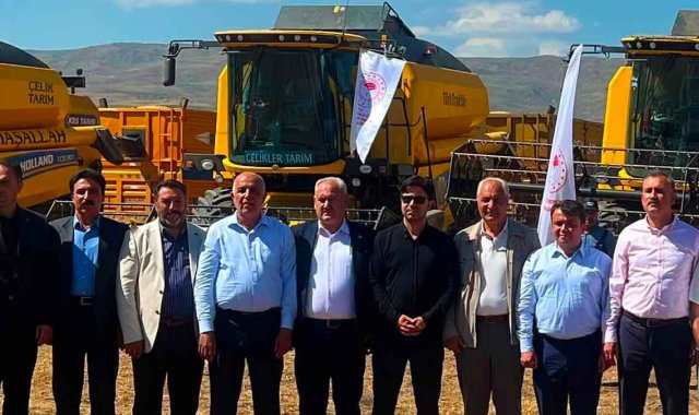ATSO Başkanı Saim Alpaslan Eleşkirt'te 2026 Hububat Hasadına Katıldı