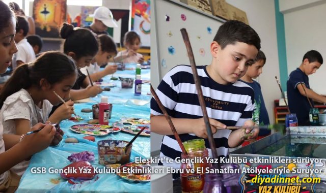 Eleşkirt'te Yaz Tatili Atölyeye Dönüştü: Gençler Hem Öğreniyor Hem Eğleniyor
