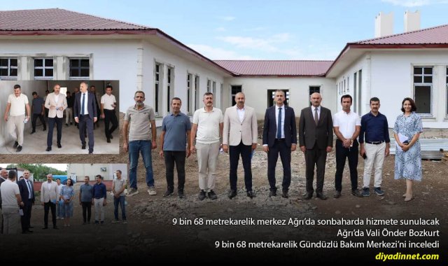 9 bin 68 metrekarelik merkez Ağrı'da sonbaharda hizmete sunulacak