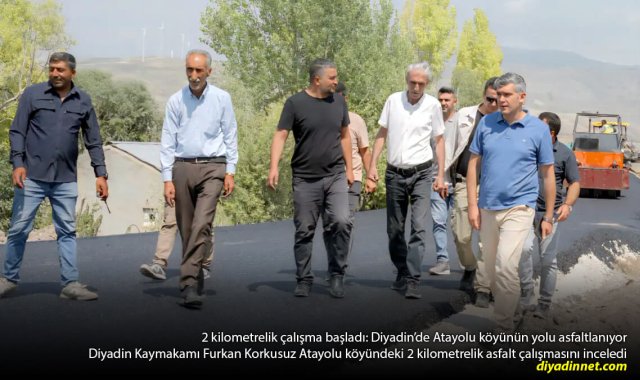 2 kilometrelik çalışma başladı: Diyadin'de Atayolu köyünün yolu asfaltlanıyor