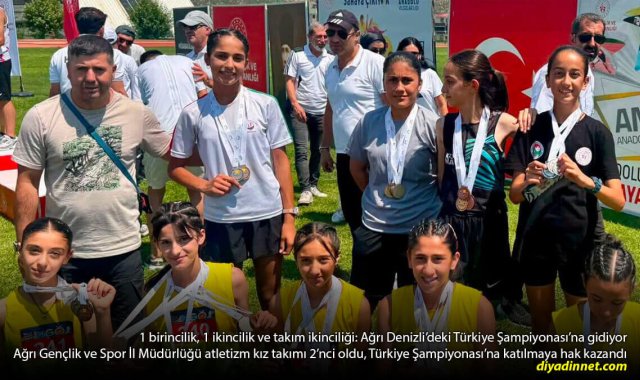Ağrı'nın Atletizm Kız Takımından Büyük Başarı: Türkiye Şampiyonası Bileti Geldi