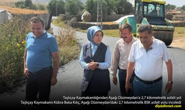 Aşağı Düzmeydan'ın 2,7 kilometrelik yolu asfaltlandı: Yeni yol ulaşıma açıldı