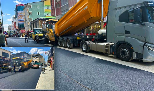 Ağrı'da Vali Konağı Caddesi'nde Asfalt Çalışması Başladı