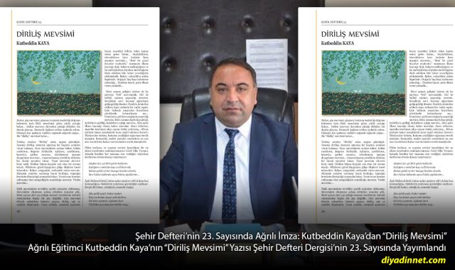 "Diriliş Mevsimi" Okurla Buluştu: Ağrılı Kutbeddin Kaya Baharı Umutla Anlattı