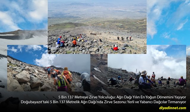 5 Bin 137 Metrede Zirve Heyecanı: Ağrı Dağı Yılın En Yoğun Dönemini Yaşıyor