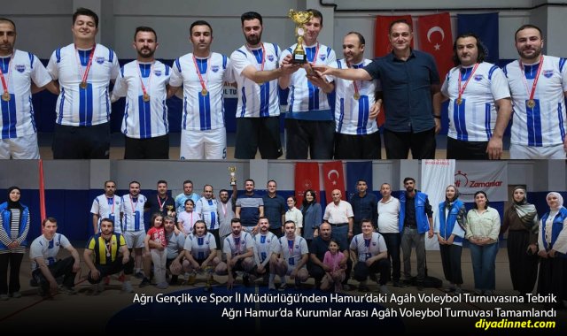 Hamur'da Agâh Voleybol Turnuvası Sona Erdi: Kıyasıya Rekabet ve Fair-Play Damga Vurdu