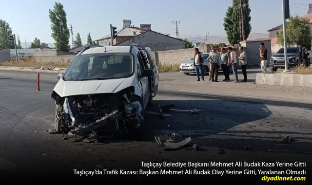 Can Kaybı da Yaralanma da Yok: Taşlıçay'daki Kazada Araç Hasar Gördü