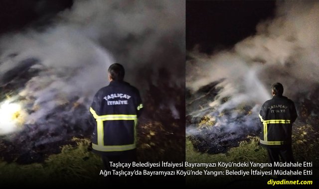 Taşlıçay'da Gece Yangın Paniği: Bayramyazı Köyü'ndeki Yangına Ekipler Müdahale Etti