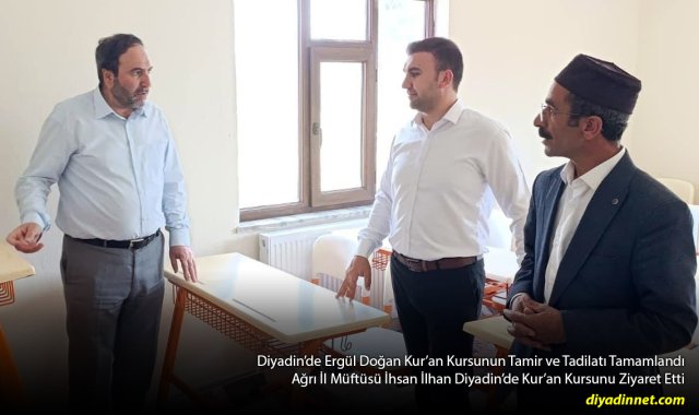Tadilatı Tamamlandı: Diyadin'de Ergül Doğan Kur'an Kursunda Yeni Projeler Görüşüldü