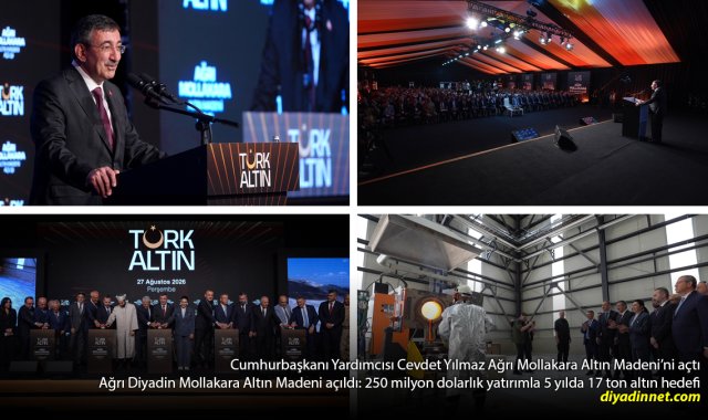 Cumhurbaşkanı Yardımcısı Cevdet Yılmaz, Ağrı Mollakara Altın Madeni Açılışı'nda Konuştu: 17 Ton Altın Hedefi