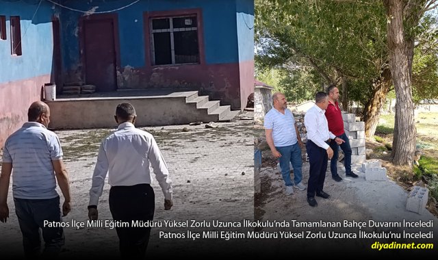 Bahçe Duvarı Tamamlandı: Patnos'ta Uzunca İlkokulu İçin Güvenlik Adımı