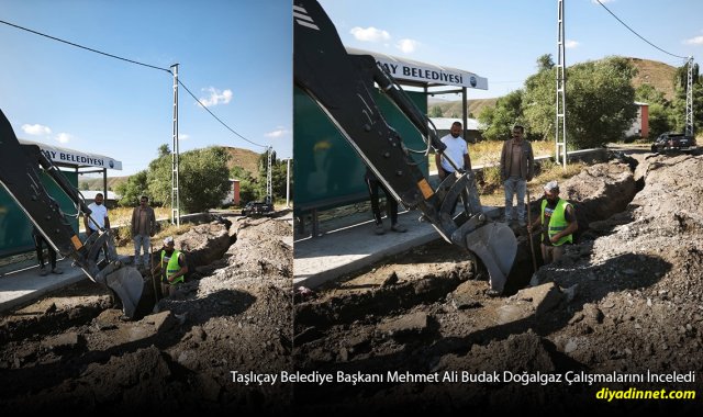 Taşlıçay'da Doğalgaz Çalışmaları Sürüyor: Başkan Budak Sahada İnceledi