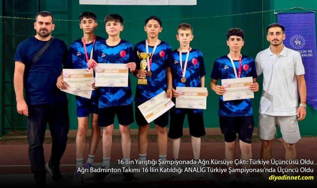 16 İlin Katıldığı Türkiye Şampiyonası'nda Büyük Başarı: Ağrı Türkiye Üçüncüsü Oldu