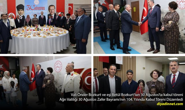 Ağrı'da 30 Ağustos Kabulü: Şehit Aileleri ve Gaziler Zaferin 104. Yılında Buluştu