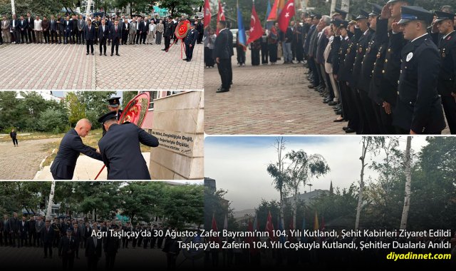 Taşlıçay'da Zaferin 104. Yılı Coşkuyla Kutlandı, Şehitler Dualarla Anıldı