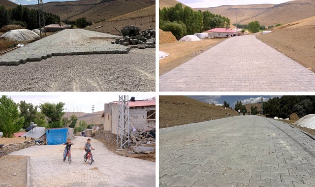 Taşlıçay'da 2.500 m²'lik Çalışma Tamamlandı: Güneysöğüt Köyü Parke Taşına Kavuştu