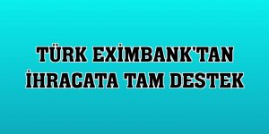 Türk Eximbank'tan ihracata tam destek