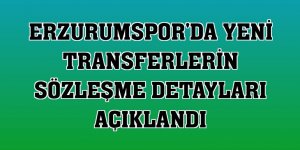 Erzurumspor'da yeni transferlerin sözleşme detayları açıklandı