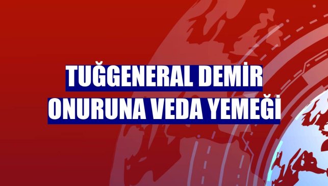 Tuğgeneral Demir onuruna veda yemeği