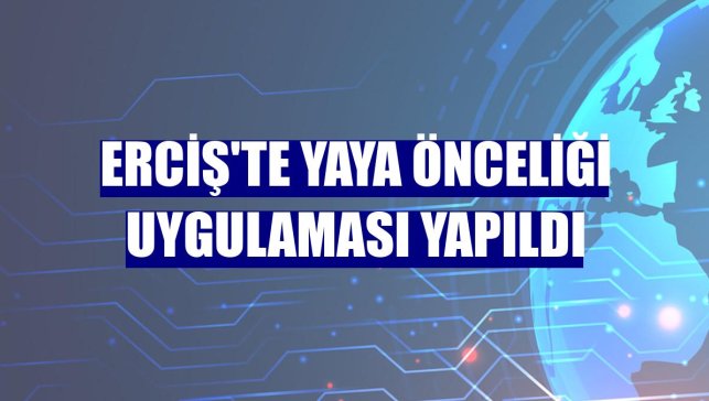 Erciş'te yaya önceliği uygulaması yapıldı